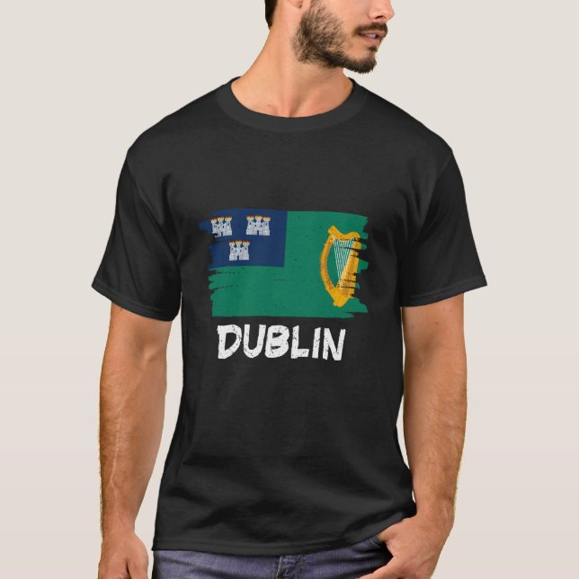Cool Dublin Flag T-Shirt (Vorderseite)