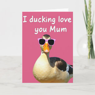 Cool Duck Liebt Dich Mama Karte