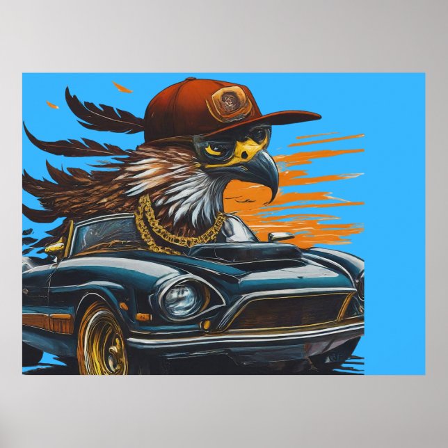 Cool Eagle Rider Poster (Vorne)