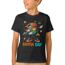 Cool Earth Day Kids - Trendy Dab Dance Earth