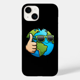 Cool Earth Emoji iPhone 14 Case Öko Vibes Geschenk