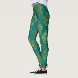 cool eines der typisch grünen Goldfolienmuster Leggings