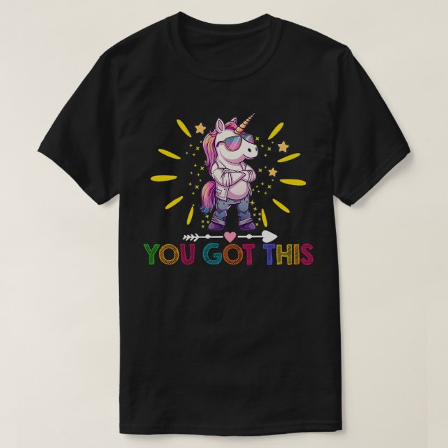 Cool Einhorn Sie Got diesen lustigen Lehrer Studen T-Shirt (Design vorne)
