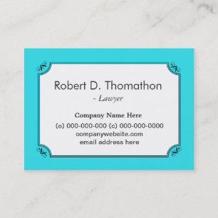 Cool, elegant, einfach, blau informativ terminkarte