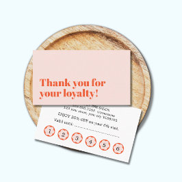 Cool Elegante Pastel Bold Salon Treuekarte