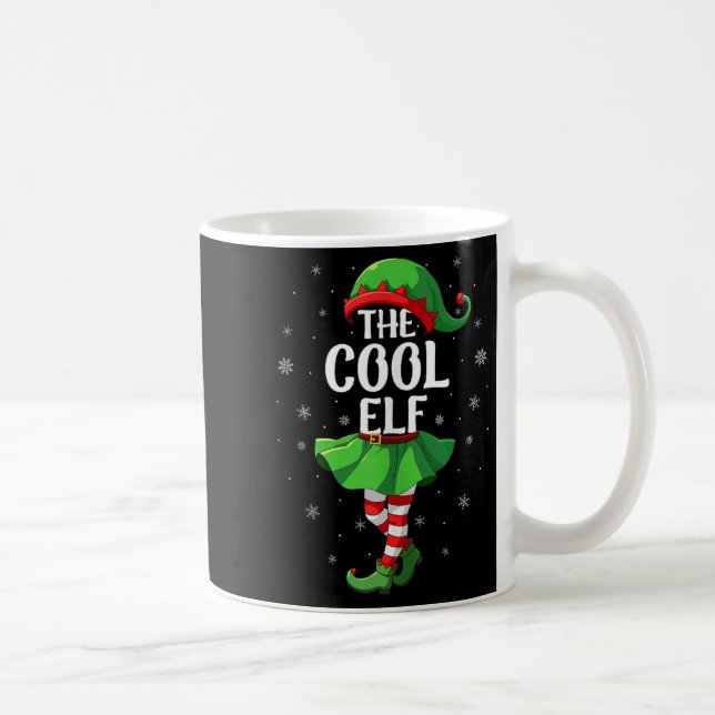 Cool Elf Christmas Girls Women Elf Squad Xmas Fami Kaffeetasse (Rechts)