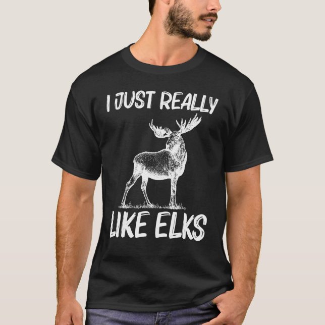 Cool Elk For Men Women Elk Deer Hunter Hunting T-Shirt (Vorderseite)