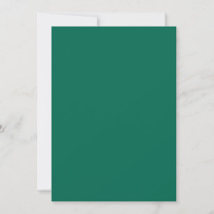 Cool Emerald Green 5" x 7" Blank Sample Wedding Einladung