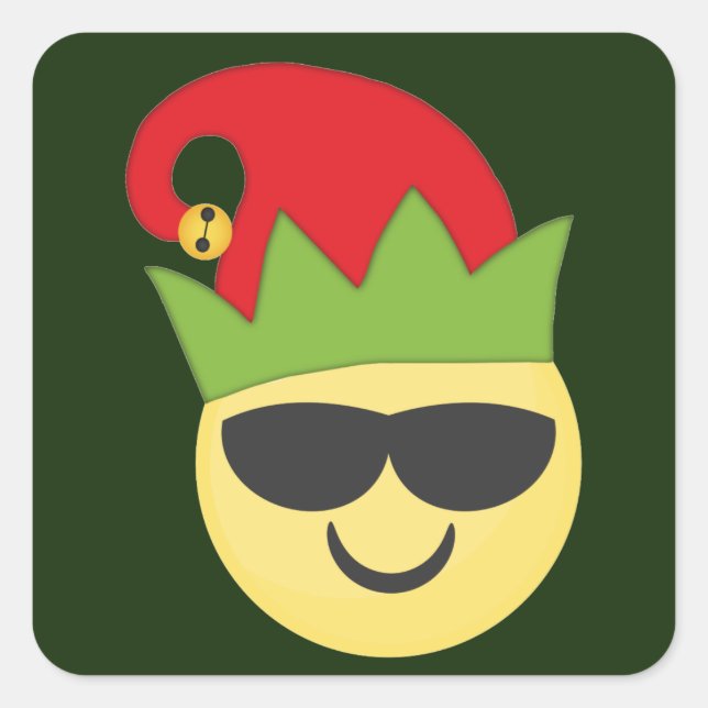 Cool Emoji Elf Stickers (Vorderseite)