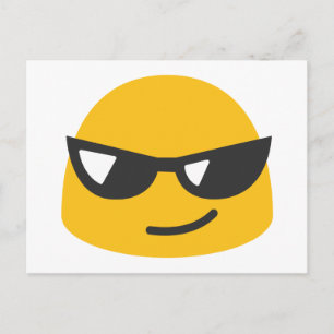Cool Emoji Postkarte