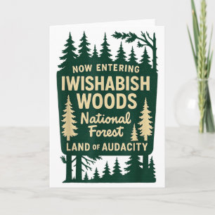 Cool Entering Wishabish Woods National Forest Land Karte