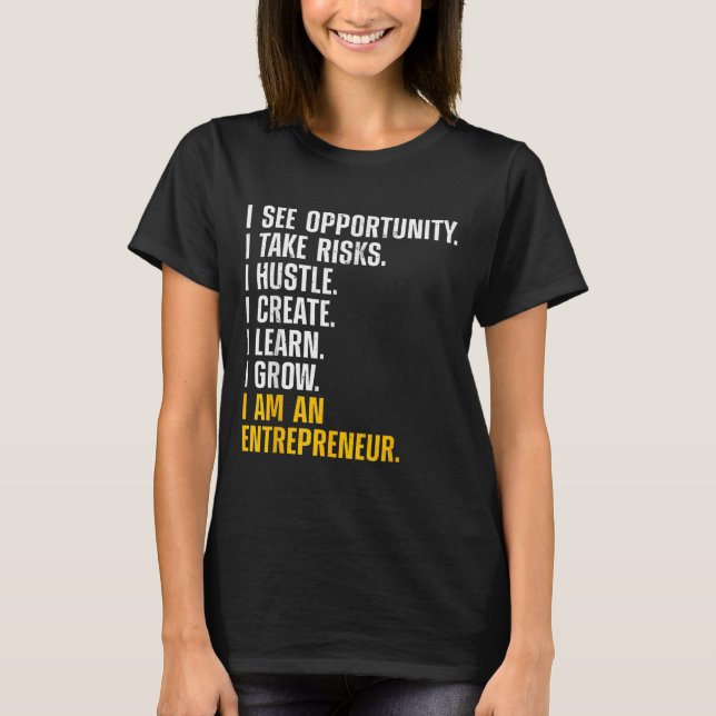 Cool Entrepreneur Art For Men Women Ceo New Busine T-Shirt (Vorderseite)