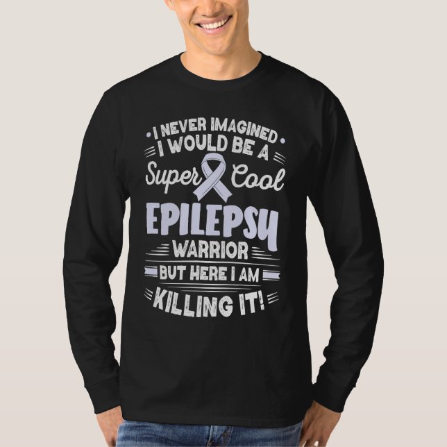 Cool Epilepsy Warrior Epilepsy Awareness T-Shirt (Vorderseite)