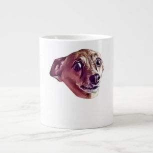 Cool erschreckt Chihuahua Niedlich Funny Meme Jumbo-Tasse