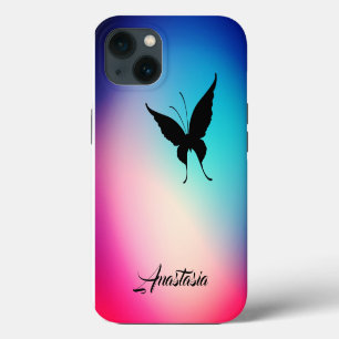 Cool, Erstaunlich, Regenbogen Schmetterling iPhone 13 Hülle