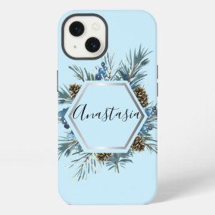 Cool, Erstaunliche, Blaue Blumen mit deinem Namen iPhone 13 Hülle
