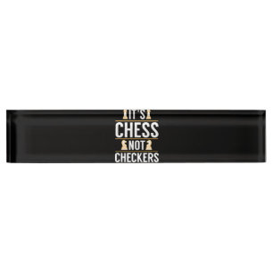 cool es ist Schach nicht Dame Damespieler Geschenk Namensplakette