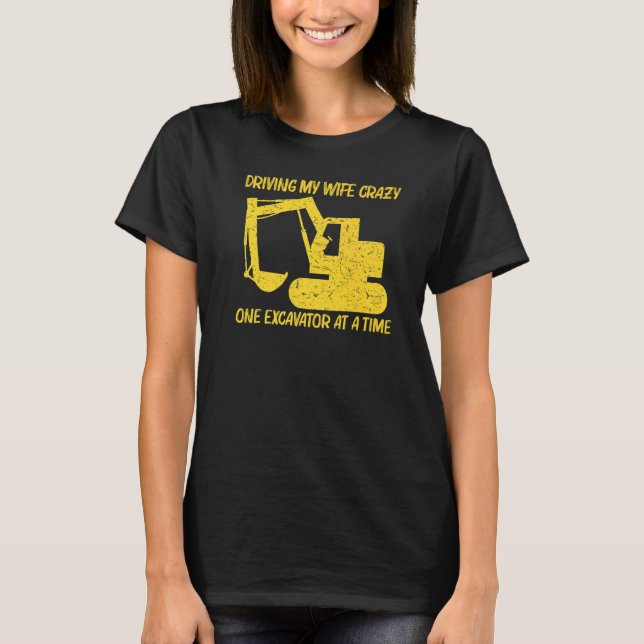 Cool Excavator For Men Boys Heavy Equipment Operat T-Shirt (Vorderseite)