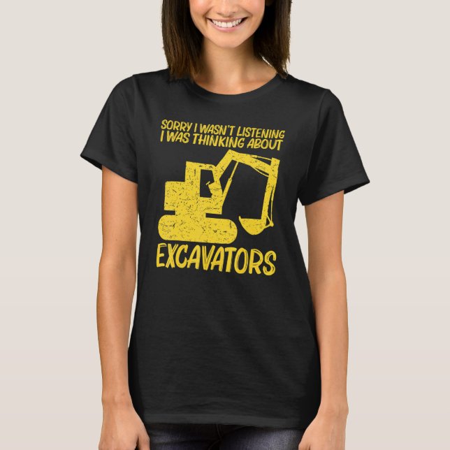 Cool Excavator For Men Women Heavy Equipment Opera T-Shirt (Vorderseite)