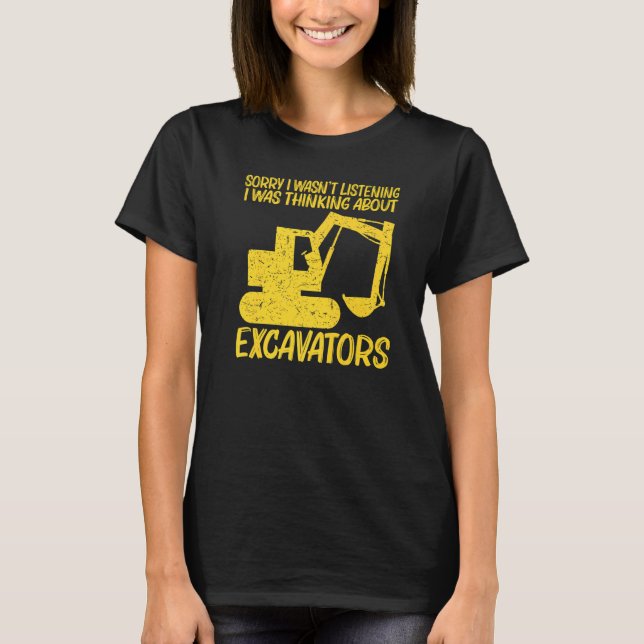 Cool Excavator For Men Women Heavy Equipment Opera T-Shirt (Vorderseite)