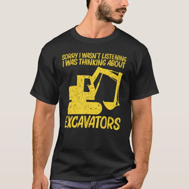 Cool Excavator For Men Women Heavy Equipment Opera T-Shirt (Vorderseite)