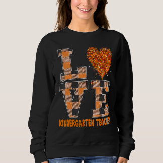 Cool Fall Paraeducator Cute Fall Teacher Kinderart Sweatshirt