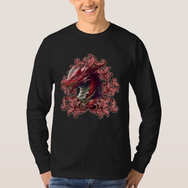 Cool Fantasy Dragon Game Gamer Cosplay Nerds 09 T-Shirt (Vorderseite)
