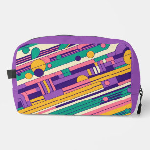 Cool, farbenfrohe 80er/90er Retro-Design Waschbeutel