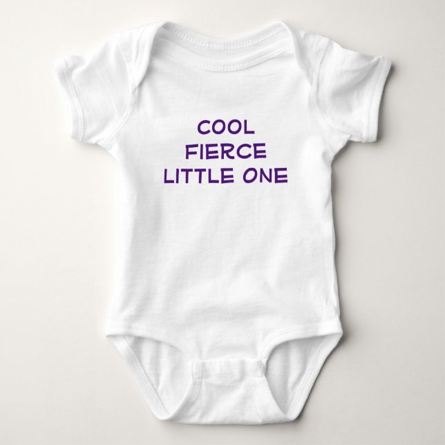 Cool Fierce Little One Brave Neugeborene Moderne Baby Strampler (Vorderseite)