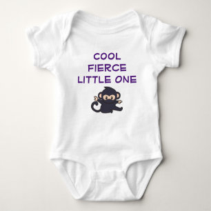 Cool Fierce One Funny Niedlicher Cartoon Ninja Mon Baby Strampler
