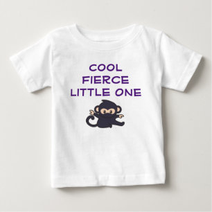 Cool Fierce One Funny Niedlicher Cartoon Ninja Mon Baby T-shirt
