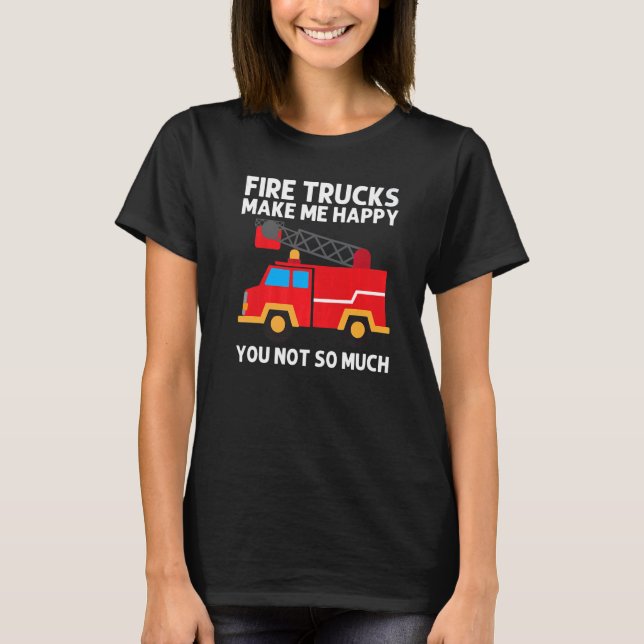 Cool Fire Truck For Men Women Kids Firetruck Firef T-Shirt (Vorderseite)