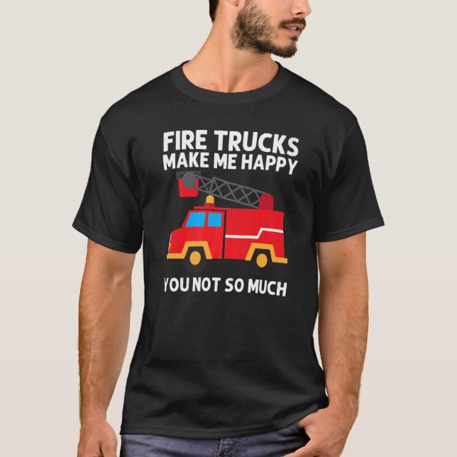 Cool Fire Truck For Men Women Kids Firetruck Firef T-Shirt (Vorderseite)