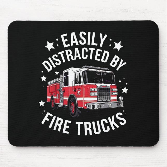 Cool Firefighter Design For Men Women Firemen Fire Mousepad (Vorne)
