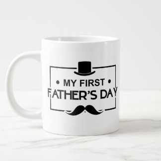 Cool first Father's Day word art  Jumbo-Tasse