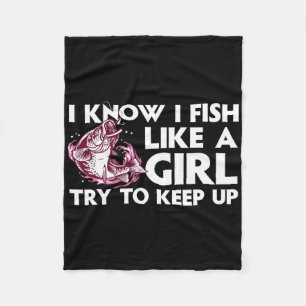 Cool Fishing für Frauen Mädchen Forellen Angler B  Fleecedecke