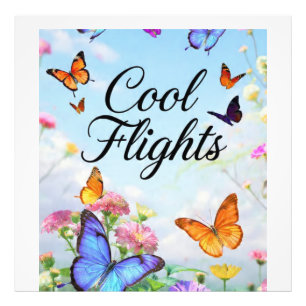 Cool Flights Schmetterling Fotodruck