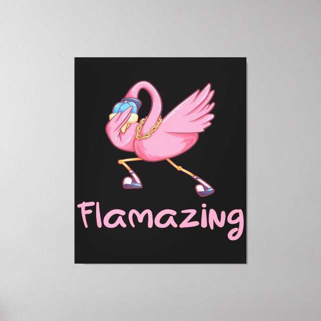 Cool Flverblüffend Flamingo Leinwanddruck (Vorderseite)