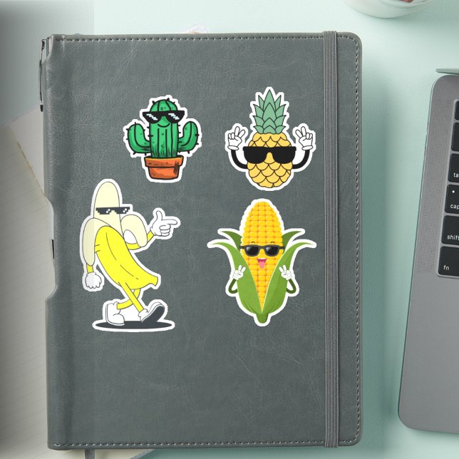 Cool Food Sticker Pack Funny Vinyl Stickers (Von Creator hochgeladen)