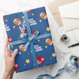 Cool Football Super Star Geschenkpapier