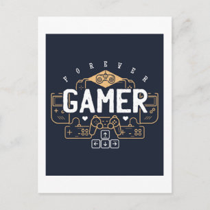 Cool Forever GAMER Gaming Geschenke Teen Boy Girl Postkarte