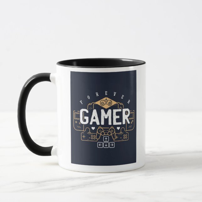 Cool Forever GAMER Gaming Geschenke Teen Boy Girl Tasse (Links)