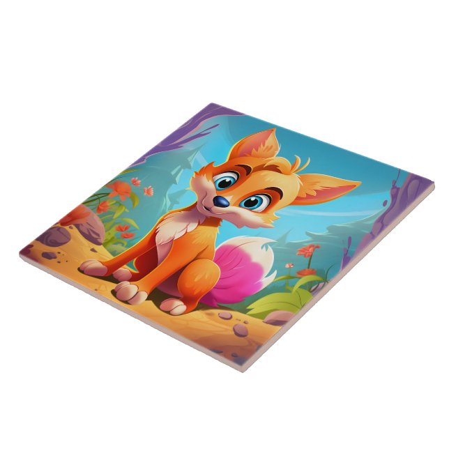 Cool Fox Behalte oder entwirft einen eigenen Fliese (Seite)