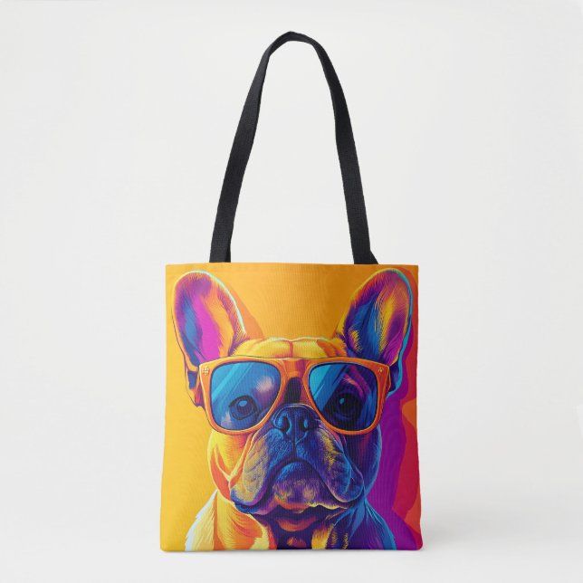 Cool French bulldog dog with sunglasses (Vorderseite)