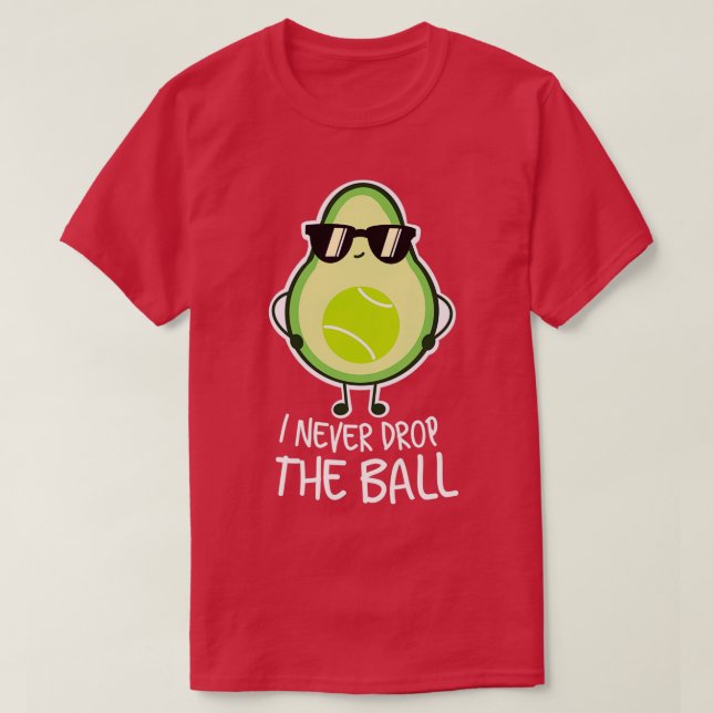 Cool Funny Avocado Tennis Lover T-Shirt (Design vorne)