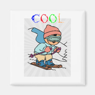 Cool Funny Skier Skischuhmodelle Lustiges Skif Magnet