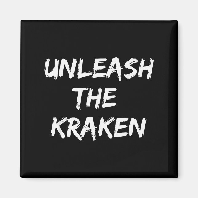 Cool Funny Unleahe Kraken Shirt Novelty Gift Men W Magnet (Vorne)