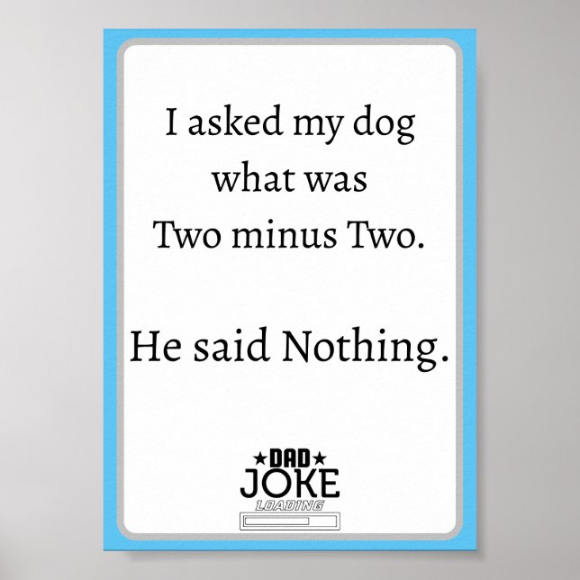 Cool Funny Vater Joke Design Poster (Vorne)