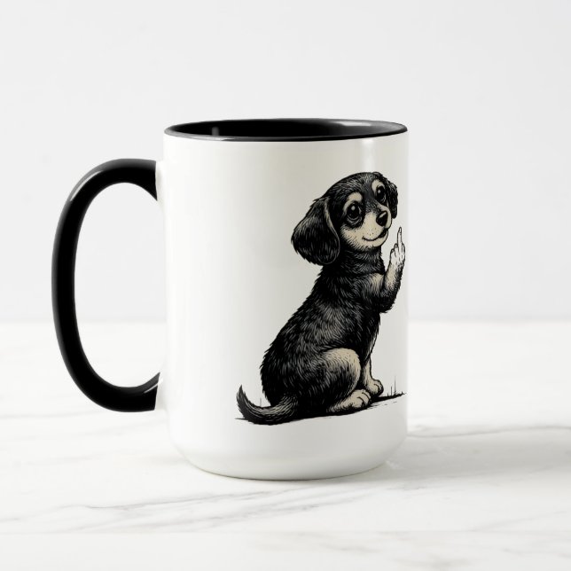 Cool funy dog Mug Tasse (Links)