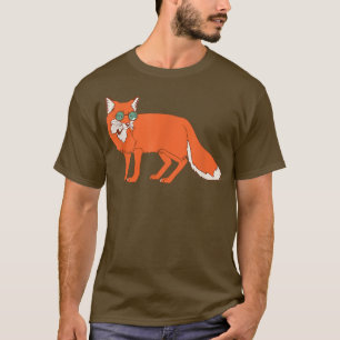 Cool für das Rauchen einer Brille tragende Pipe, m T-Shirt